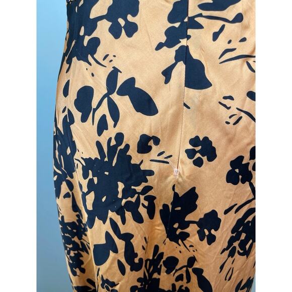 SHONA JOY Solare Cutout Floral Maxi Dress in Tangerine & Black Size 10 - Picture 7 of 10